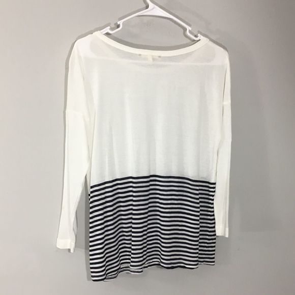 Soft Joie XS stripe 3/4 Sleeve T-Shirt XS - Picture 3 of 5